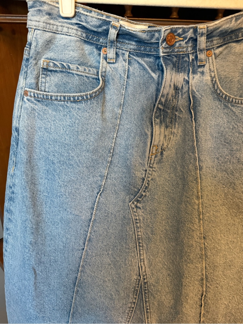 Anthropologie Pilcro Denim Skirt 8 - Picture 6 of 14